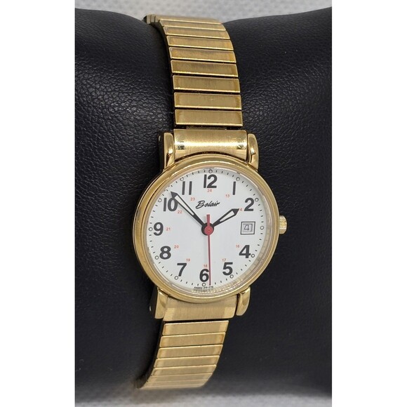 Women\'s Belair Classic Easy To Read Date Gold Tone Expansion Band Watch 13 main image 5
